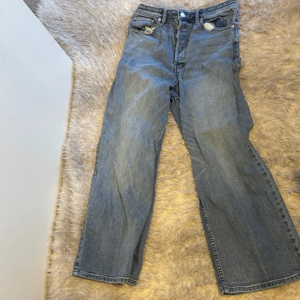 Free People High Rise Blue Jeans - Picture 3 of 14
